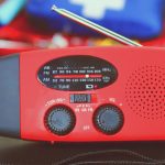 A radio is essential to receive emergency information. Any hand-cranked or battery