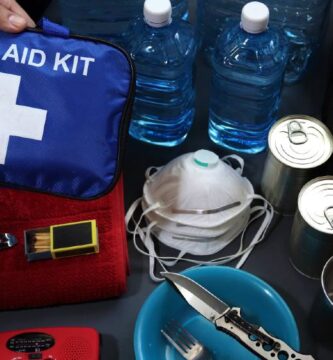 Disaster management includes preparing a disaster kit that can be contained in a go bag
